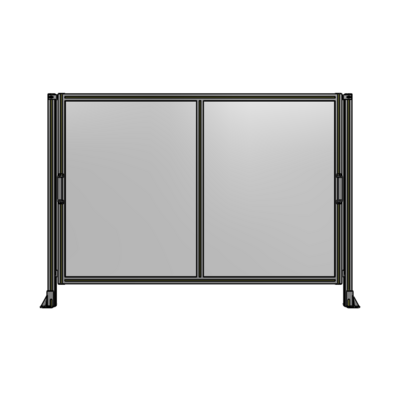 DOUBLE REMOVABLE PANEL WITH LEGS 1400MM X 2000MM 1/4&quot; POLYCARB, AS A KIT