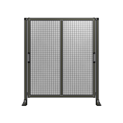 DOUBLE REMOVABLE PANEL WITH LEGS  1700MM X 1450MM 1&quot; MESH, FULLY ASSEMBLED