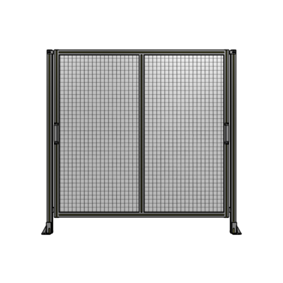 DOUBLE REMOVABLE PANEL WITH LEGS  1700MM X 1750MM 1&quot; MESH, FULLY ASSEMBLED