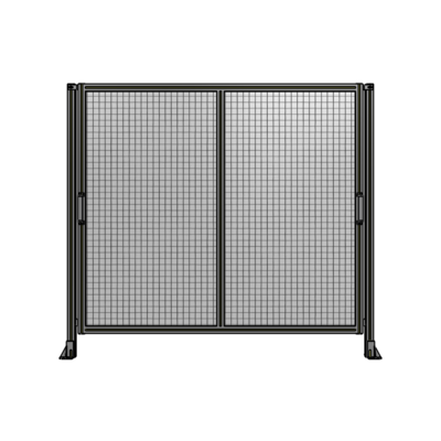 DOUBLE REMOVABLE PANEL WITH LEGS  1700MM X 1900MM 1&quot; MESH, FULLY ASSEMBLED