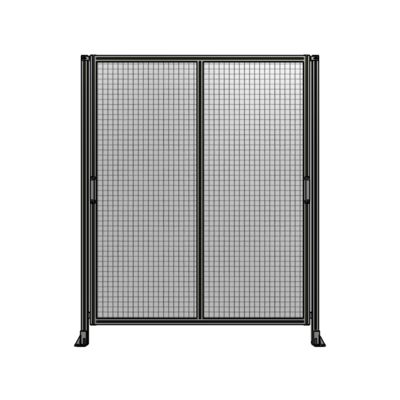 DOUBLE REMOVABLE PANEL WITH LEGS  2135MM X 1750MM 1&quot; MESH, FULLY ASSEMBLED