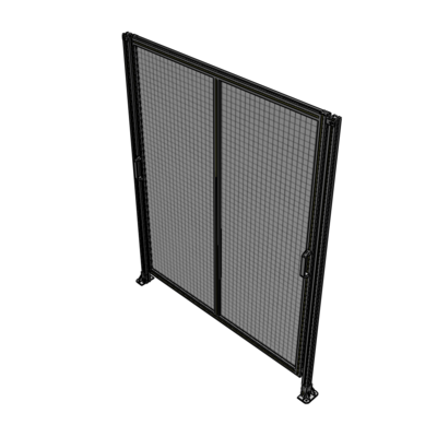 E4-2135-1750-0150-GYMTA DOUBLE REMOVABLE PANEL WITH LEGS 2135MM X 1750MM 1" MESH, FULLY ASSEMBLED