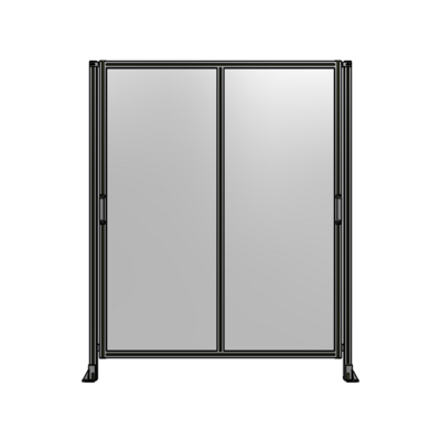 DOUBLE REMOVABLE PANEL WITH LEGS 2135MM X 1750MM 1/4&quot; POLYCARBONATE, AS A KIT