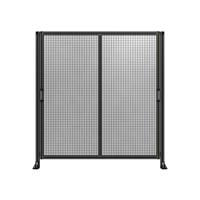 DOUBLE REMOVABLE PANEL WITH LEGS 2135MM X 2000MM 1&quot; MESH, AS A KIT