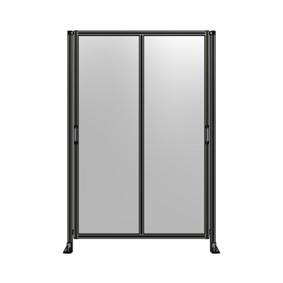 DOUBLE REMOVABLE PANEL WITH LEGS  2400MM X 1600MM 1/4&quot; POLYCARBONATE, FULLY ASSEMBLED