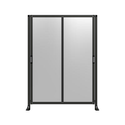 DOUBLE REMOVABLE PANEL WITH LEGS 2400MM X 1750MM 1/4&quot; POLYCARBONATE, AS A KIT