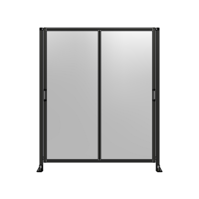 DOUBLE REMOVABLE PANEL WITH LEGS  2400MM X 2000MM 1/4&quot; POLYCARBONATE, FULLY ASSEMBLED
