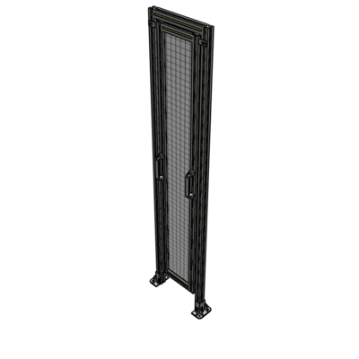 E5-2135-0450-0150-GYMTA SINGLE REMOVABLE PANEL WITH LEGS AND A HEADER 2135MM X 450MM 1" MESH, FULLY ASSEMBLED