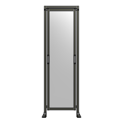 SINGLE REMOVABLE PANEL WITH LEGS AND A HEADER  2400MM X 750MM 1/4&quot; POLYCARBONATE, AS A KIT