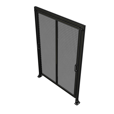 E6-2135-1450-0150-GYMTK DOUBLE REMOVABLE PANEL WITH LEGS AND A HEADER 2135MM X 1450MM 1" MESH, AS A KIT