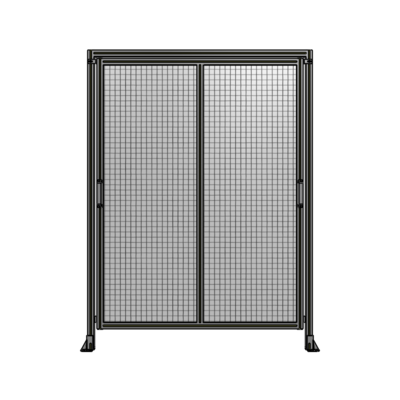 DOUBLE REMOVABLE PANEL WITH LEGS AND A HEADER  2135MM X 1600MM 1&quot; MESH, FULLY ASSEMBLED