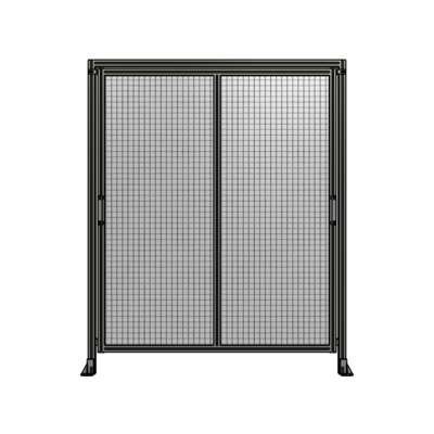 DOUBLE REMOVABLE PANEL WITH LEGS AND A HEADER  2135MM X 1750MM 1&quot; MESH, AS A KIT