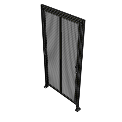 E6-2400-1200-0150-GYMTK DOUBLE REMOVABLE PANEL WITH LEGS AND A HEADER  2400MM X 1200MM 1" MESH, AS A KIT