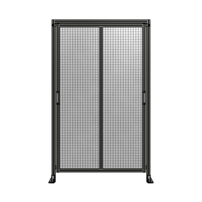 DOUBLE REMOVABLE PANEL WITH LEGS AND A HEADER  2400MM X 1450MM 1&quot; MESH, FULLY ASSEMBLED