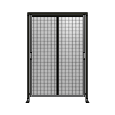 DOUBLE REMOVABLE PANEL WITH LEGS AND A HEADER  2400MM X 1600MM 1&quot; MESH, FULLY ASSEMBLED