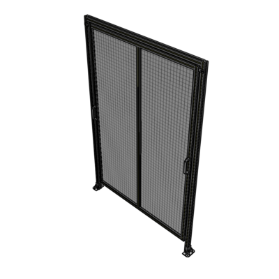 E6-2400-1600-0150-GYMTK DOUBLE REMOVABLE PANEL WITH LEGS AND A HEADER  2400MM X 1600MM 1" MESH, AS A KIT