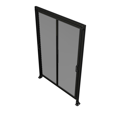 E6-2400-1600-0150-GYPTK DOUBLE REMOVABLE PANEL WITH LEGS AND A HEADER  2400MM X 1600MM 1/4" POLYCARBONATE, AS A KIT