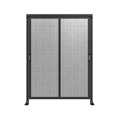 E6-2400-1750-0150-GYMTK DOUBLE REMOVABLE PANEL WITH LEGS AND A HEADER 2400MM X 1750MM 1" MESH, AS A KIT