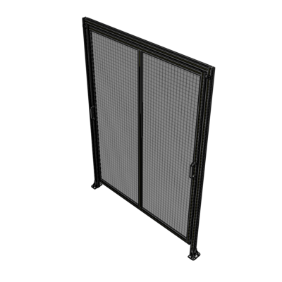 E6-2400-1750-0150-GYMTK DOUBLE REMOVABLE PANEL WITH LEGS AND A HEADER 2400MM X 1750MM 1" MESH, AS A KIT
