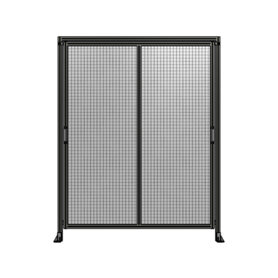 DOUBLE REMOVABLE PANEL WITH LEGS AND A HEADER  2400MM X 1900MM 1&quot; MESH, FULLY ASSEMBLED