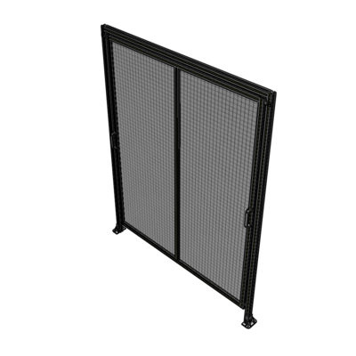 E6-2400-1900-0150-GYMTA DOUBLE REMOVABLE PANEL WITH LEGS AND A HEADER  2400MM X 1900MM 1" MESH, FULLY ASSEMBLED