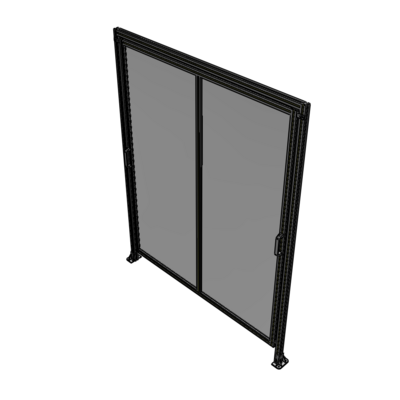 E6-2400-1900-0150-GYPTK DOUBLE REMOVABLE PANEL WITH LEGS AND A HEADER  2400MM X 1900MM 1/4" POLYCARBONATE, AS A KIT