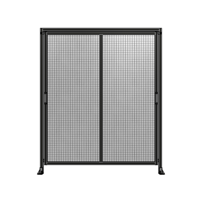DOUBLE REMOVABLE PANEL WITH LEGS AND A HEADER  2400MM X 2000MM 1&quot; MESH, FULLY ASSEMBLED