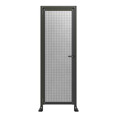 DOOR WITH HEADER, HANDLE WITH INTERNAL EGRESS ON RIGHT 2400MM X 820MM 1" MESH, AS A KIT