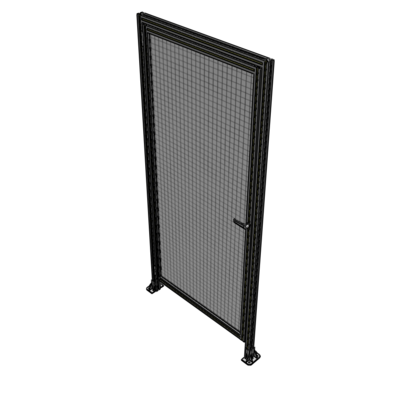 G1-2400-1100-0150-EYMTK DOOR WITH HEADER, HANDLE WITH INTERNAL EGRESS ON RIGHT 2400MM X 1100MM 1" MESH, AS A KIT