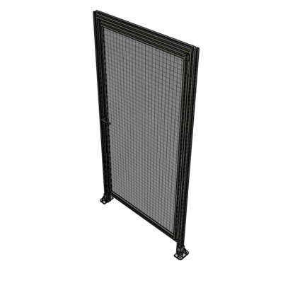 G2-2135-1100-0150-EYMTA DOOR WITH HEADER, HANDLE WITH INTERNAL EGRESS ON LEFT 2135MM X 1100MM 1" MESH, FULLY ASSEMBLED