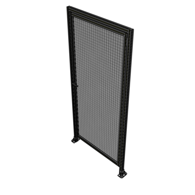 G2-2400-1100-0150-EYMTA DOOR WITH HEADER, HANDLE WITH INTERNAL EGRESS ON LEFT 2400MM X 1100MM 1" MESH, FULLY ASSEMBLED