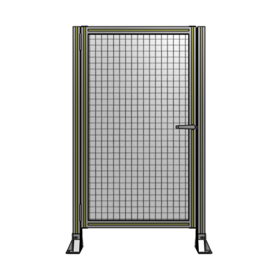 DOOR-ROBUST FRAME, HANDLE/INTERNAL EGRESS ON RIGHT 1400MM X 820MM 1&quot; MESH, AS A KIT