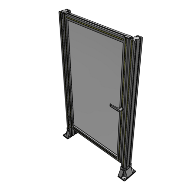 G5-1400-0820-0150-EYPTA DOOR-ROBUST FRAME, HANDLE/INTERNAL EGRESS ON RIGHT 1400MM X 820MM 1/4" POLYCARBONATE, ASSEMBLED
