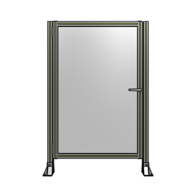 DOOR-ROBUST FRAME, HANDLE/INTERNAL EGRESS ON RIGHT 1400MM X 920MM 1/4&quot; POLYCARBONATE, AS A KIT