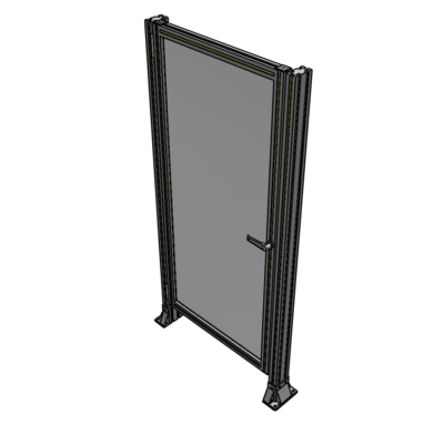 G5-1700-0820-0150-EYPTA DOOR-ROBUST FRAME, HANDLE/INTERNAL EGRESS ON RIGHT 1700MM X 820MM 1/4" POLYCARBONATE, AS A KIT