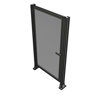 G5-1700-0920-0150-EYPTA DOOR-ROBUST FRAME, HANDLE/INTERNAL EGRESS ON RIGHT 1700MM X 920MM 1/4" POLYCARBONATE, ASSEMBLED