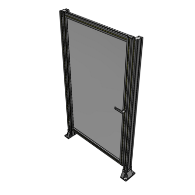 G5-1700-1000-0150-EYPTA DOOR-ROBUST FRAME, HANDLE/INTERNAL EGRESS ON RIGHT 1700MM X 1000MM 1/4" POLYCARBONATE, ASSEMBLED