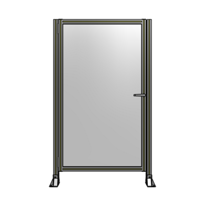 DOOR-ROBUST FRAME, HANDLE/INTERNAL EGRESS ON RIGHT 1700MM X 1000MM 1/4&quot; POLYCARBONATE, AS A KIT