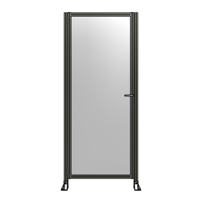 DOOR-ROBUST FRAME, HANDLE/INTERNAL EGRESS ON RIGHT 2135MM X 1000MM 1/4" POLYCARBONATE, AS A KIT
