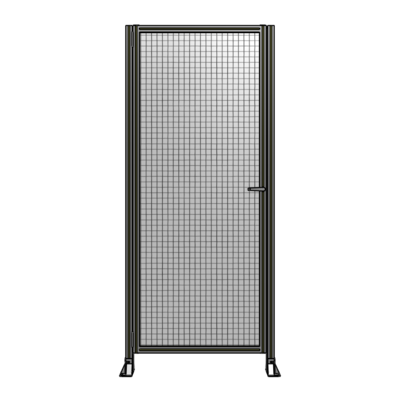 DOOR-ROBUST FRAME, HANDLE/INTERNAL EGRESS ON RIGHT 2135MM X 1020MM 1" MESH, FULLY ASSEMBLED