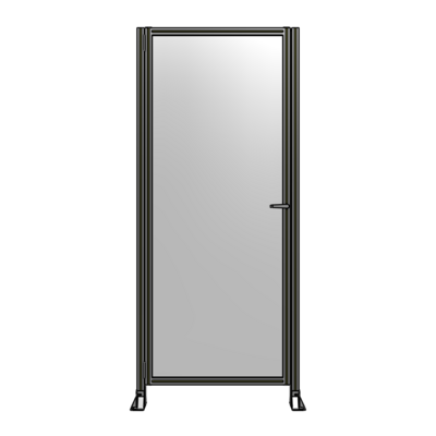 DOOR-ROBUST FRAME, HANDLE/INTERNAL EGRESS ON RIGHT 2135MM X 1020MM 1/4" POLYCARBONATE, ASSEMBLED