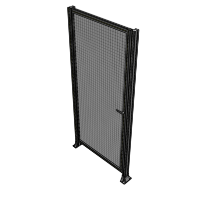 G5-2400-1100-0150-EYMTA DOOR-ROBUST FRAME, HANDLE/INTERNAL EGRESS ON RIGHT 2135MM X 1100MM 1" MESH, FULLY ASSEMBLED