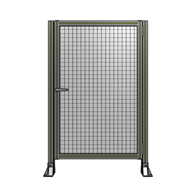 DOOR-ROBUST FRAME, HANDLE/INTERNAL EGRESS ON LEFT 1400MM X 900MM 1&quot; MESH, AS A KIT