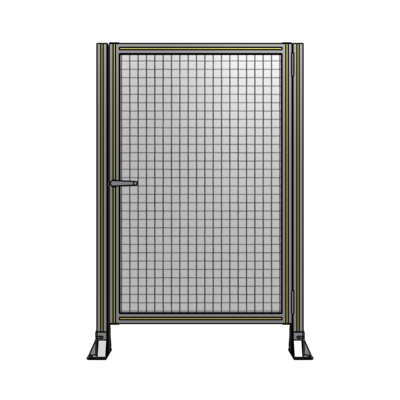 DOOR-ROBUST FRAME, HANDLE/INTERNAL EGRESS ON LEFT 1400MM X 920MM 1&quot; MESH, AS A KIT