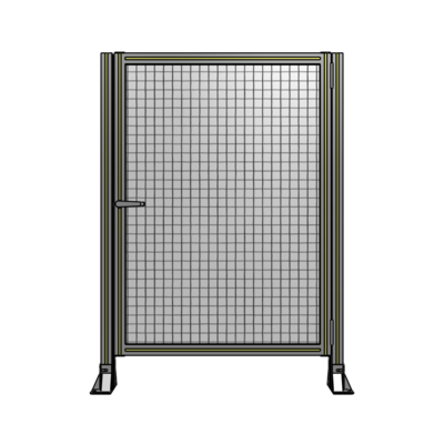 DOOR-ROBUST FRAME, HANDLE/INTERNAL EGRESS ON LEFT 1400MM X 1000MM 1&quot; MESH, AS A KIT