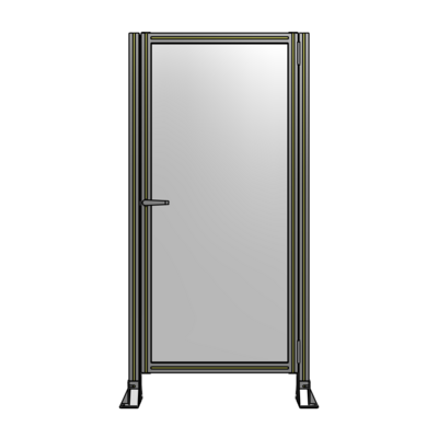 DOOR-ROBUST FRAME, HANDLE/INTERNAL EGRESS ON LEFT 1700MM X 820MM 1/4&quot; POLYCARBONATE, AS A KIT