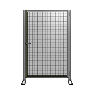 DOOR-ROBUST FRAME, HANDLE/INTERNAL EGRESS ON LEFT 1700MM X 1100MM 1&quot; MESH, AS A KIT