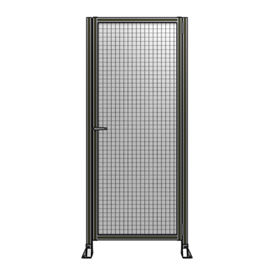 DOOR-ROBUST FRAME, HANDLE/INTERNAL EGRESS ON LEFT 2135MM X 900MM 1&quot; MESH, AS A KIT