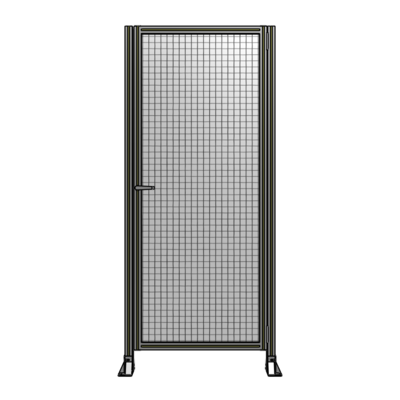 DOOR-ROBUST FRAME, HANDLE/INTERNAL EGRESS ON LEFT 2135MM X 920MM 1&quot; MESH, AS A KIT