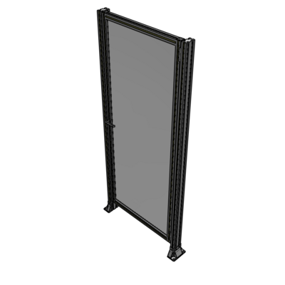 G6-2135-0920-0150-EYPTA DOOR-ROBUST FRAME, HANDLE/INTERNAL EGRESS ON LEFT 2135MM X 920MM 1/4" POLYCARBONATE, ASSEMBLED
